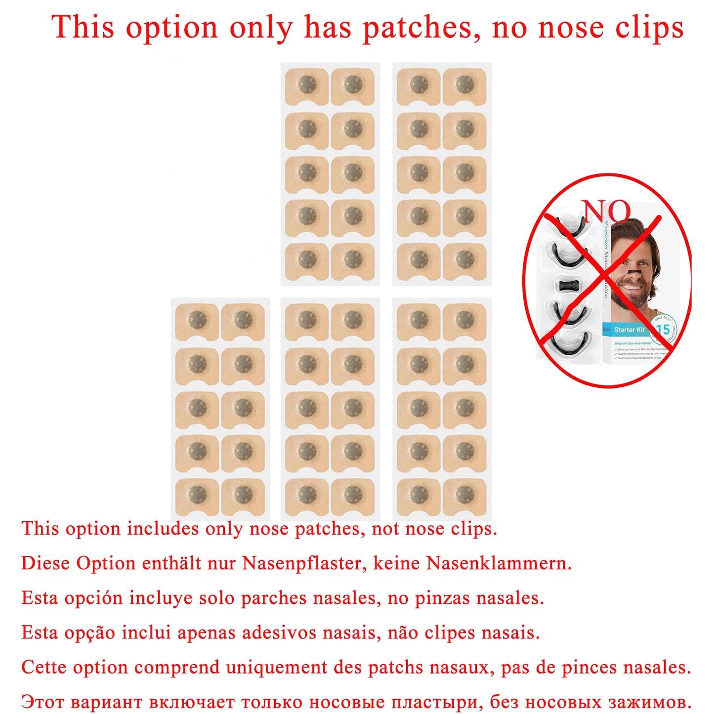 Sport Nasal Breathing Dilator Kit – Anti-Snoring Nose Clip & Sleep Nasal Strips for Better Breathing