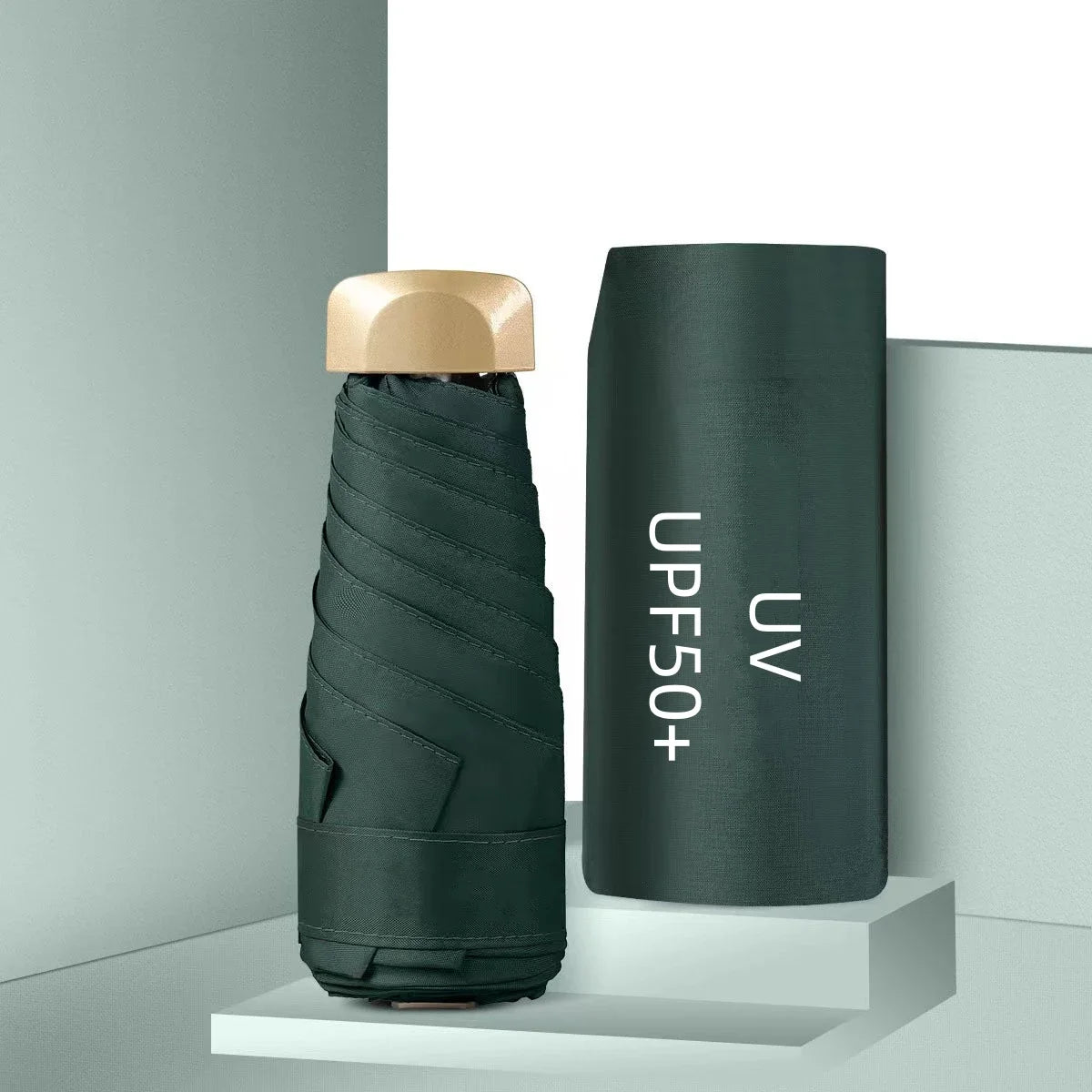Mini Pocket Umbrella – Portable Travel Sun & Rain Parasol | UPF50+ Folding Capsule Umbrella