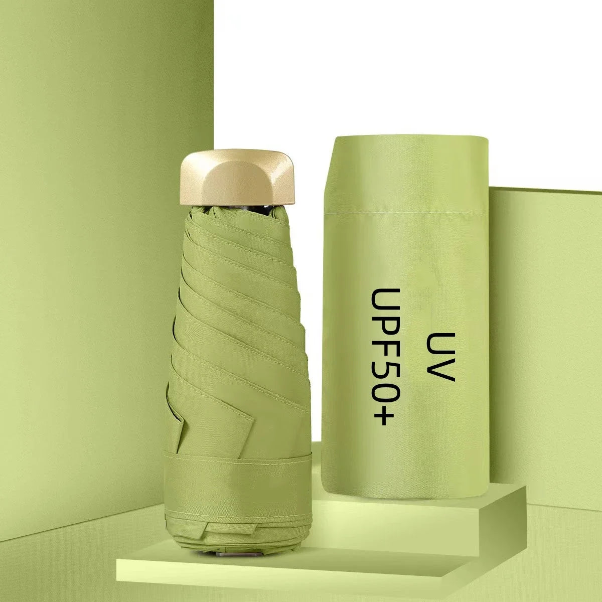 Mini Pocket Umbrella – Portable Travel Sun & Rain Parasol | UPF50+ Folding Capsule Umbrella
