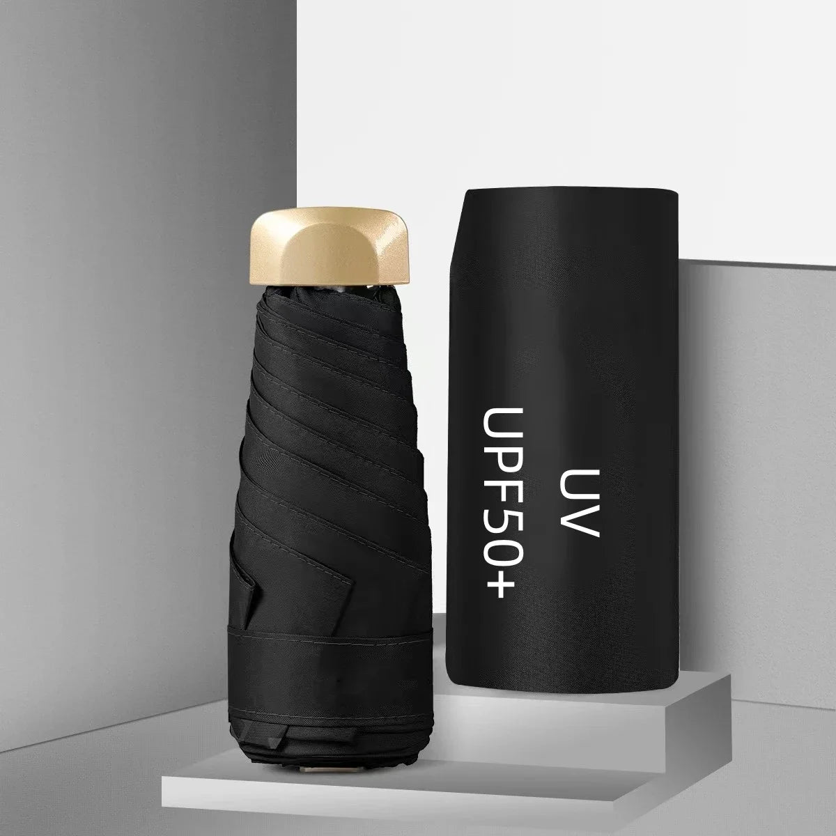 Mini Pocket Umbrella – Portable Travel Sun & Rain Parasol | UPF50+ Folding Capsule Umbrella